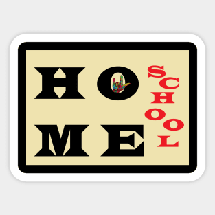 I Love Home School Sticker